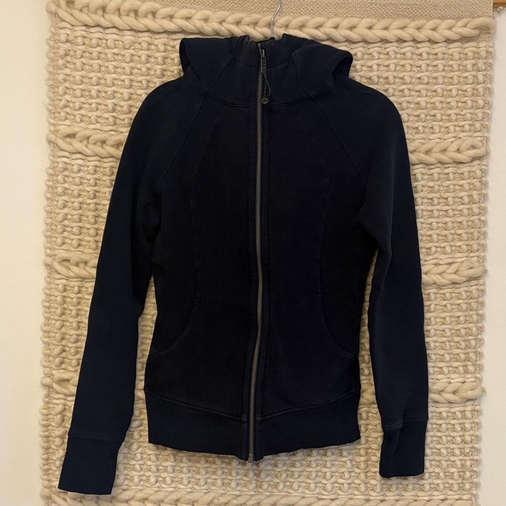Lulu Lemon Navy Full-Zip Hoodie Size 6